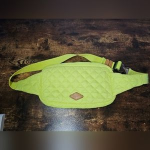 EUC MZ Wallace Metro Belt Bag Acid Yellow Fanny Pack Waist Bag